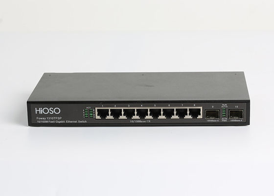 Διοικούμενος ή μη διοικούμενος διακόπτης πρόσβασης Ethernet 8 λιμένων 100M TP 2 1000M SFP