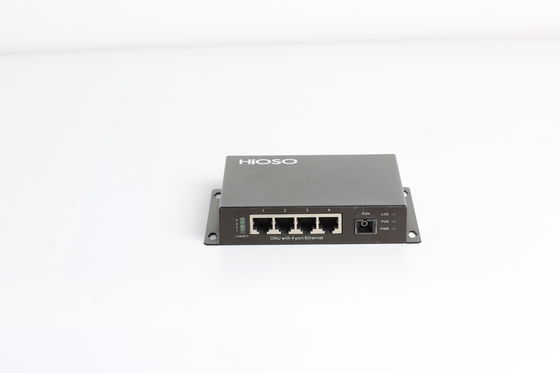 συσκευή ΣΥΝΕΧΩΝ 12V 4 10/100M Ethernet λιμένων GPON ONU μετάδοσης 20km για FTTH OLT