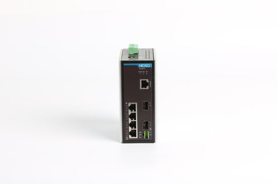 4 λιμένες 2 Rj45 διακόπτης Ethernet ραγών Gigabit DIN λιμένων 1000M SFP, διοικούμενος ράγα διακόπτης DIN