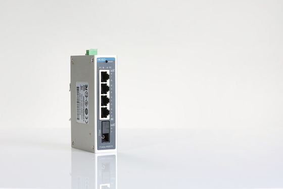 1 διακόπτης Ethernet λιμένων 1000M FX 4 10/100/1000M RJ45 5, διακόπτης ραγών DIN τοποθετεί