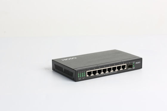 Δίκτυο 8 διακοπτών σημείου εισόδου Ethernet λιμένες με 1 λιμένα DC48V Gigabit Combo
